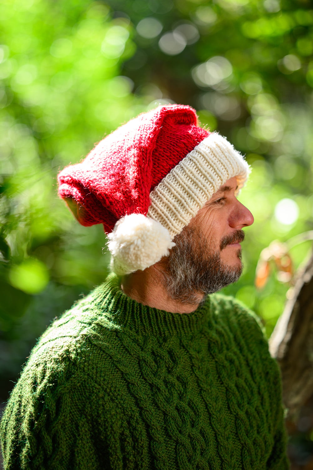 free santa hat knitting pattern (7 sizes) - handy little me